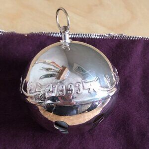 Vintage 1993 Wallace Silversmiths Silver Plated Sleigh Bell 23rd Limited Edition